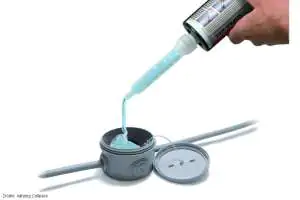 Supra Gel do zalewania puszek i zabezpieczania połączeń przed wilgocią. Supra Gel produkcji Cellpack do uszczelniania puszek elektrycznych
