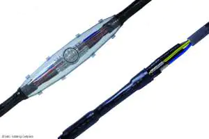 Żywiczna i termokurczliwa mufa przelotowa Cellpack Cellpack przelotowa mufa termokurczliwa i żywiczna.