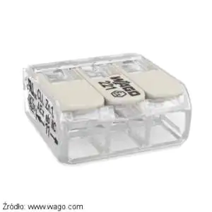 Wago szybkozłączka 221-483 do stref EX zakres 0,14 - 4 mm2 Szybkozłączka Wago do stref EX nr. 221-483