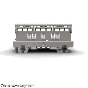 Wago adapter do montażu szybkozłączek serii 221 EX do 6 mm2 na płycie lub szynie TH35 Wago adapter do montażu szybkozłączek serii 221 EX do 6 mm2 na płycie lub szynie TS35