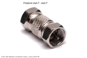 Przejście wtyk F - wtyk F Beczka - przejście wtyk F - wtyk F