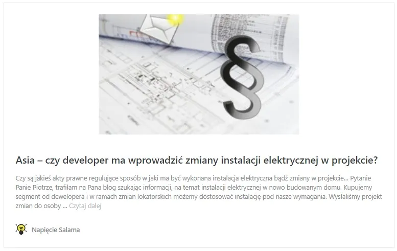 Czy developer ma wprowadzić zmiany instalacji elektrycznej w projekcie? Czy zmiany muszą być naniesione w projekcie?