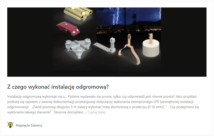 Z czego wykonać instalacje odgromową? Projekt instalacji odgromowej do pobrania z artykułu