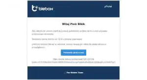 Portal Blebox - treść maila Bezprzewodowy system inteligentnego domu po Wi-Fi Blebox