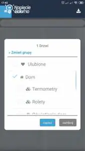 Blebox, widok w aplikacji wBox - urządzenia Bezprzewodowy system inteligentnego domu po Wi-Fi Blebox