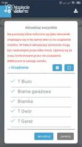 Blebox, widok w aplikacji wBox - urządzenia Bezprzewodowy system inteligentnego domu po Wi-Fi Blebox