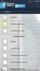 Blebox, widok w aplikacji wBox Bezprzewodowy system inteligentnego domu po Wi-Fi Blebox