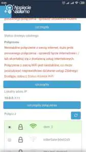 Blebox, widok w aplikacji wBox - ustawienia Bezprzewodowy system inteligentnego domu po Wi-Fi Blebox