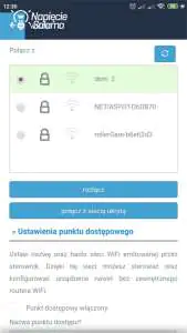 Blebox, widok w aplikacji wBox - ustawienia Bezprzewodowy system inteligentnego domu po Wi-Fi Blebox