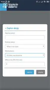 Blebox, widok w aplikacji wBox - ustawienia Bezprzewodowy system inteligentnego domu po Wi-Fi Blebox