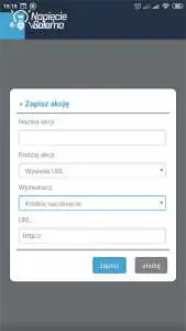 Blebox, widok w aplikacji wBox - ustawienia Bezprzewodowy system inteligentnego domu po Wi-Fi Blebox