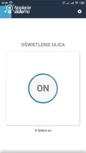Blebox, widok w aplikacji wBox - ustawienia Bezprzewodowy system inteligentnego domu po Wi-Fi Blebox