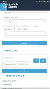 Blebox, widok w aplikacji wBox - ustawienia Bezprzewodowy system inteligentnego domu po Wi-Fi Blebox