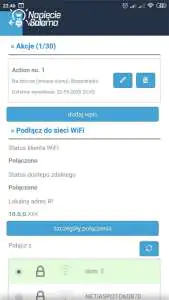 Blebox, widok w aplikacji wBox - ustawienia Bezprzewodowy system inteligentnego domu po Wi-Fi Blebox
