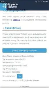 Blebox, widok w aplikacji wBox - ustawienia Bezprzewodowy system Smart Home po Wi-Fi Blebox