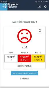 SMOG czujnik jakości powietrza Blebox airSensor