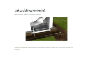 Jak zrobić uziemienie? - Poradnik Jak zrobić uziemienie?