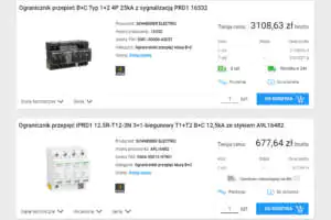 Porównanie ograniczników przepięć Schneider Electric Ochrona przeciwprzepięciowa - porównanie ogranicznika domowego i przemysłowego