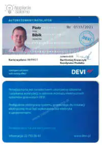 Autoryzowany instalator DEVI Piotr Bibik autoryzowany instalator elektrycznych systemów grzewczych Danfoss DEVI