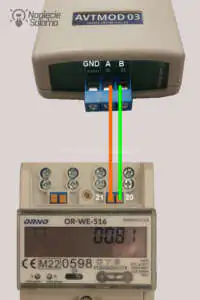 Podłączenie magistrali RS-485 do licznika z Modbus Licznik z Modbus podłączenie do konwertera