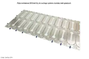 Kable grzejne można układać w płytach montażowych DEVIcell Dry