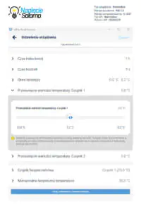 Korekta temperatury mierzonej w stosunku do temperatury wyświetlanej Rzadko spotykana w termostatach możliwość przesunięcia wartości temperatury mierzonej w stosunku do wyświetlanej