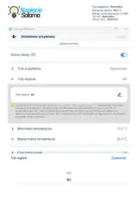 W smart termostacie Blebox istnieje możliwość zmiany typu wyjścia NC, lub NO Elektroniczny termostat - wybór trybu pracy wyjścia NC, lub NO