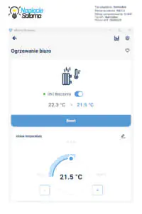 Pokojowy regulator temperatury thermoBox Blebox ThermoBox - sposób ustawiania temperatury w regulatorze pokojowym Blebox