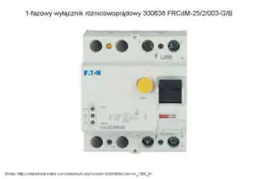 1-fazowy wyłącznik różnicowoprądowy 300638 FRCdM-25/2/003-G/B 1-fazowa różnicówka Eaton 300638 FRCdM-25/2/003-G/B