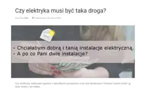 Czy dobór i wymiana przewodu wiąże się z robieniem projektu?