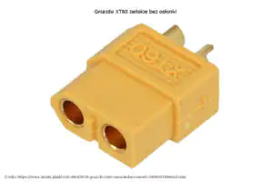 Gniazdo XT60 jest standardem do podłączania paneli PV V-TAC Gniazdo XT60