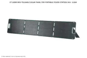 V-TAC przenośny panel PV VT-10080 80 W Nr. ref. 11564 Mobilny panel fotowoltaiczny VT-10080 80 W Nr. ref. 11564 V-TAC
