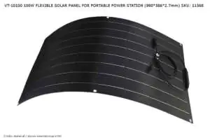 Panel fotowoltaiczny VT-10100 100 W Nr. ref. 11568 V-TAC Elastyczny panel PV VT-10100 100 W Nr. ref. 11568 V-TAC