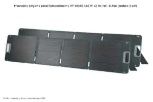 Panel PV V-TAC VT-10160 160 W (2 x 80 W) Nr. ref. 11566 Panel fotowoltaiczny VT-10160 160 W (2 x 80 W) Nr. ref. 11566 V-TAC
