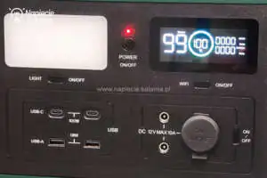 Przedni panel w stacji VT-1001N V-TAC Panel czołowy w mobilnej stacji zasilania VT-1001N V-TAC