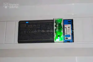 Rozdzielnica modułowa zasilacz do LED Meanwell, switchBoxD DIN Blebox, przekaźnik Finder Instalacja elektryczna w łazience - zasilacz do LED Meanwell, switchBoxD DIN Blebox, przekaźnik Finder