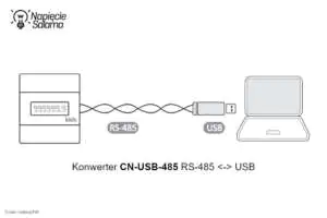 Przykład wykorzystania konwertera RS-485 na USB Liczniki energii z komunikacją - wykorzystanie konwertera RS-485 na USB